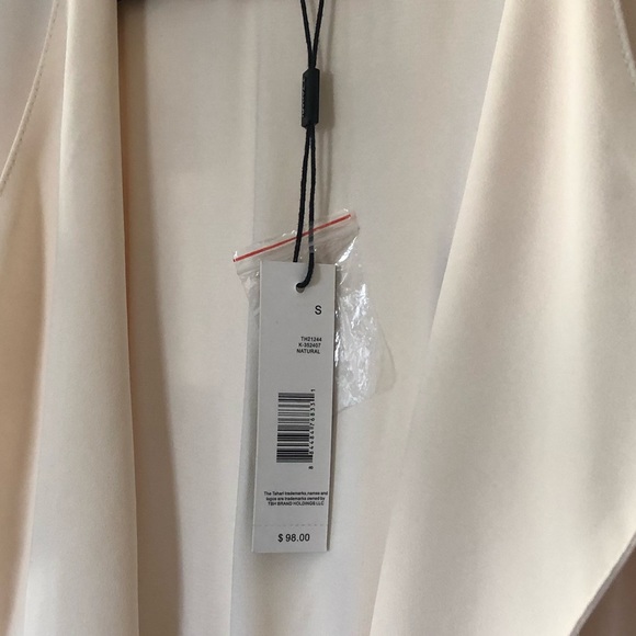 NWT Tahari Barely Beige Jacket/ Cardigan Midi Length. Size S - Picture 3 of 4